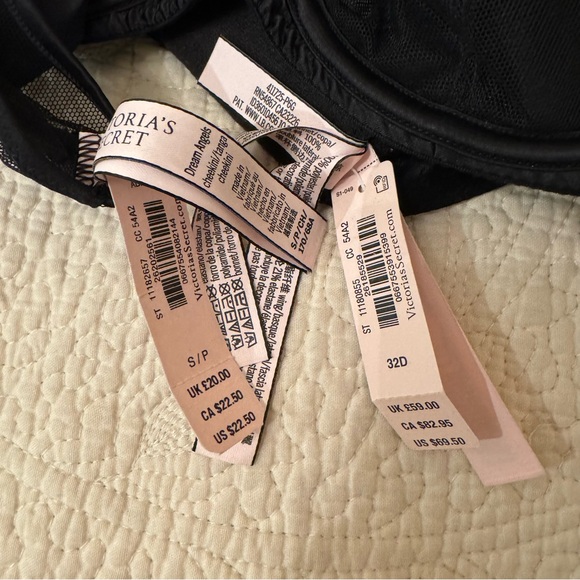 BNWT VICTORIA’S SECRET BLACK BOW BRA AND PANTY SET - Picture 4 of 4